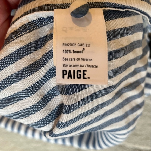 Paige Haidee Striped Drawstring Dress size Small - Picture 5 of 6